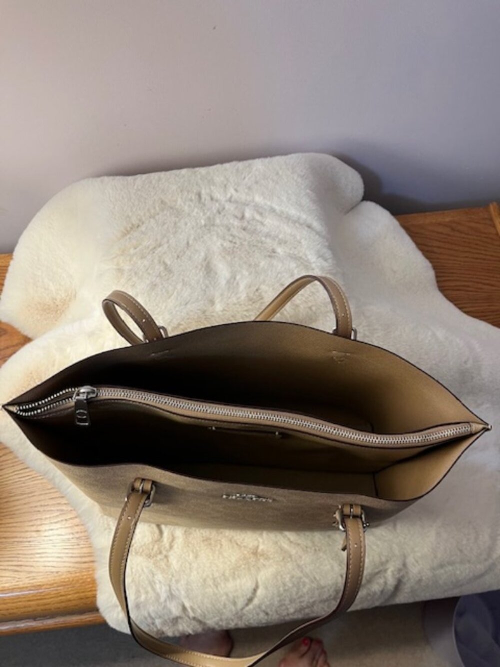 COACH -Signature Canvas Tote Handbag - Picture 10 of 10